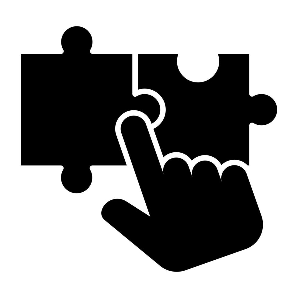 Modern design icon of problem solving vector