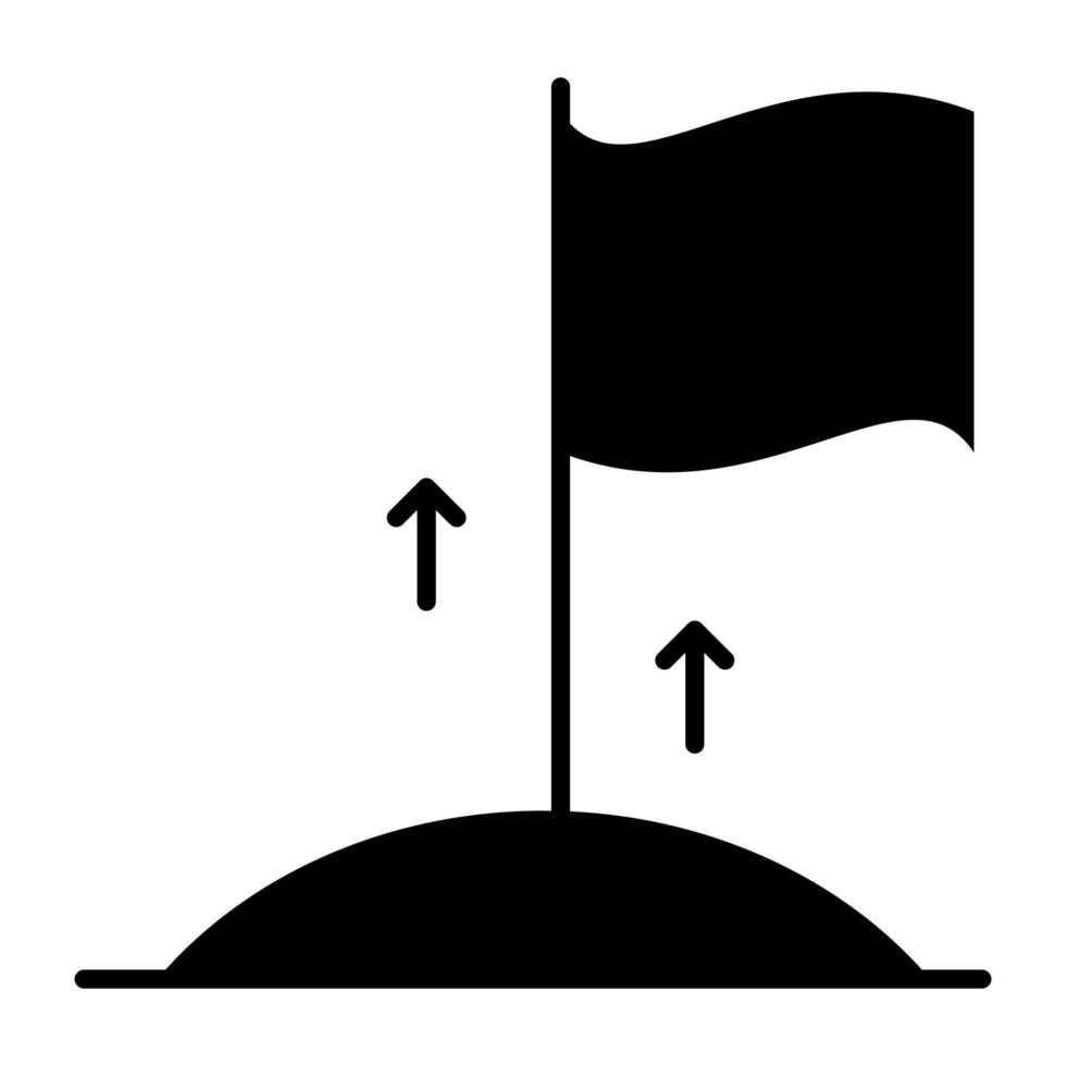 un icono de diseño único de bandera vector