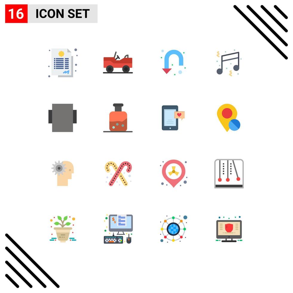 Stock Vector Icon Pack of 16 Line Signs and Symbols for rotate party sign note fun Editable Pack of Creative Vector Design Elements