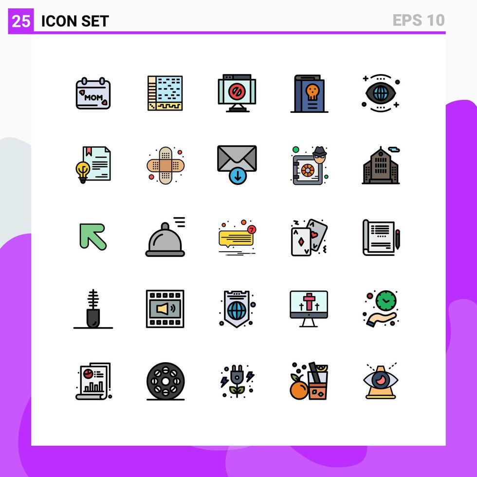 25 Creative Icons Modern Signs and Symbols of legend fantasy daw fairy tale stop Editable Vector Design Elements