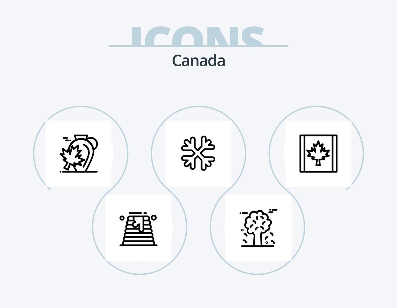 Canada Line Icon Pack 5 Icon Design. government. canada. map. maple. canada vector