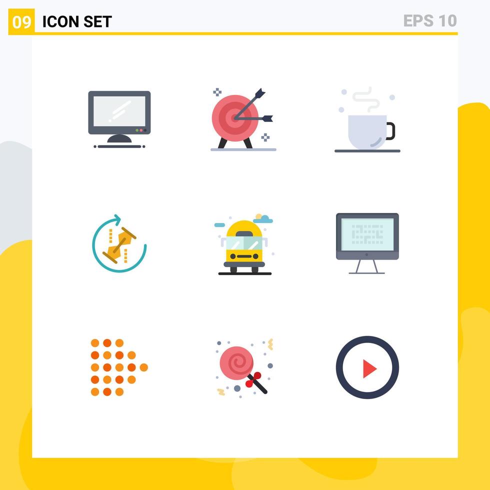 9 Creative Icons Modern Signs and Symbols of puzzle repeat marketing puzzle cup Editable Vector Design Elements