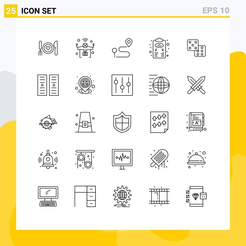 25 Creative Icons Modern Signs and Symbols of planning business strategy things business plan navigation Editable Vector Design Elements