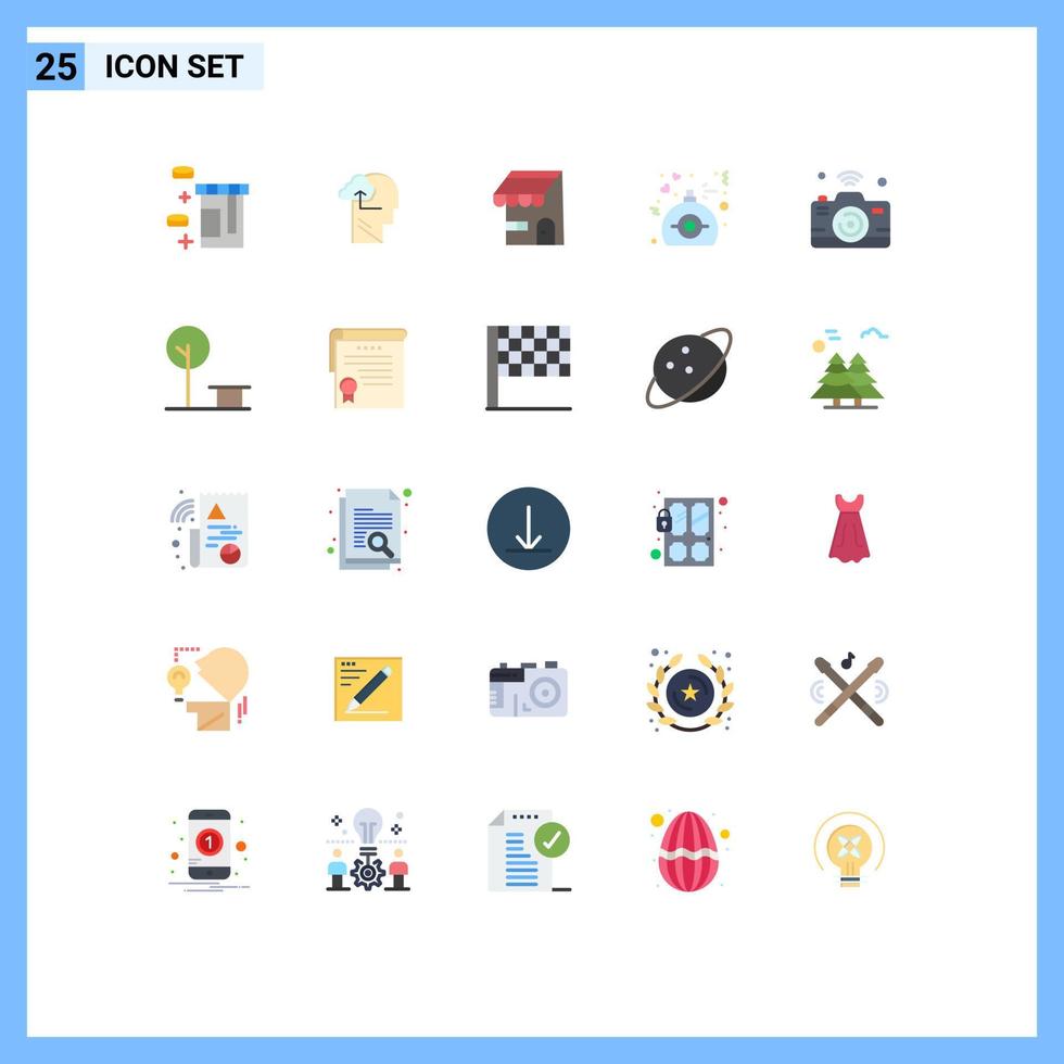 25 Creative Icons Modern Signs and Symbols of internet camera ecommerce present love Editable Vector Design Elements