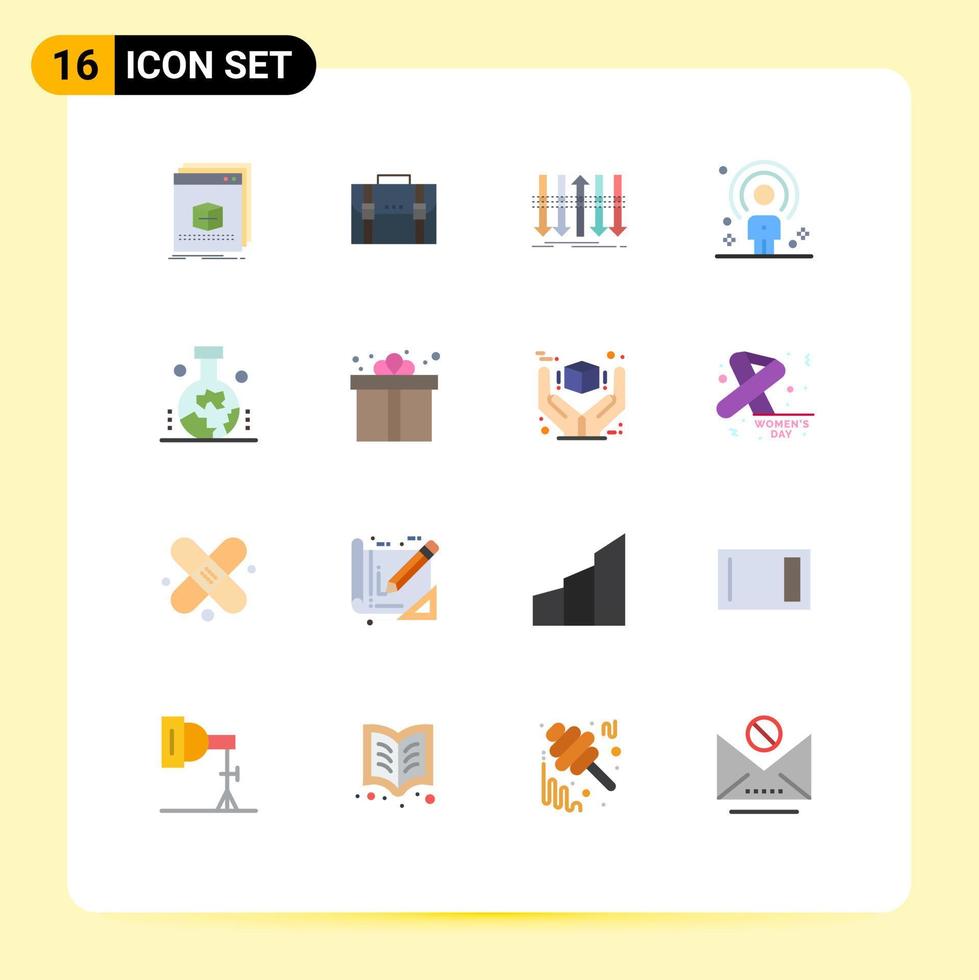 User Interface Pack of 16 Basic Flat Colors of customer forward documents distinction arrow Editable Pack of Creative Vector Design Elements