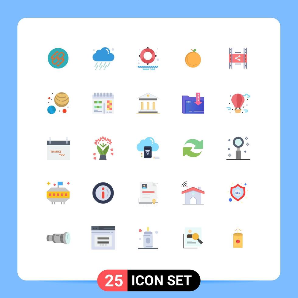 25 Creative Icons Modern Signs and Symbols of movie distribution wind chinese apple Editable Vector Design Elements