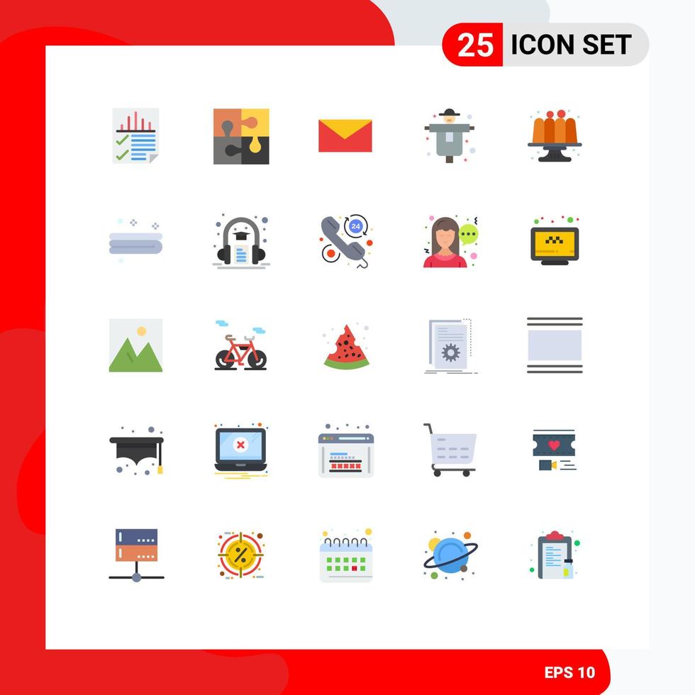 25 Universal Flat Colors Set for Web and Mobile Applications baked farming solution farm school Editable Vector Design Elements