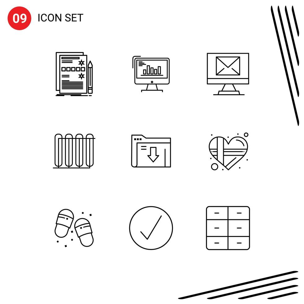 9 Creative Icons Modern Signs and Symbols of hot battery computer new compose Editable Vector Design Elements