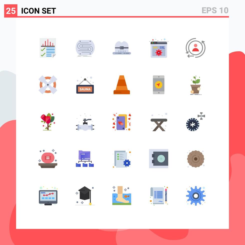 Editable Vector Line Pack of 25 Simple Flat Colors of digital development match code canada Editable Vector Design Elements