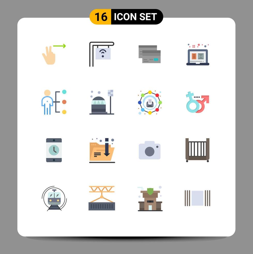 Stock Vector Icon Pack of 16 Line Signs and Symbols for abilities graphic card digital graphic money Editable Pack of Creative Vector Design Elements