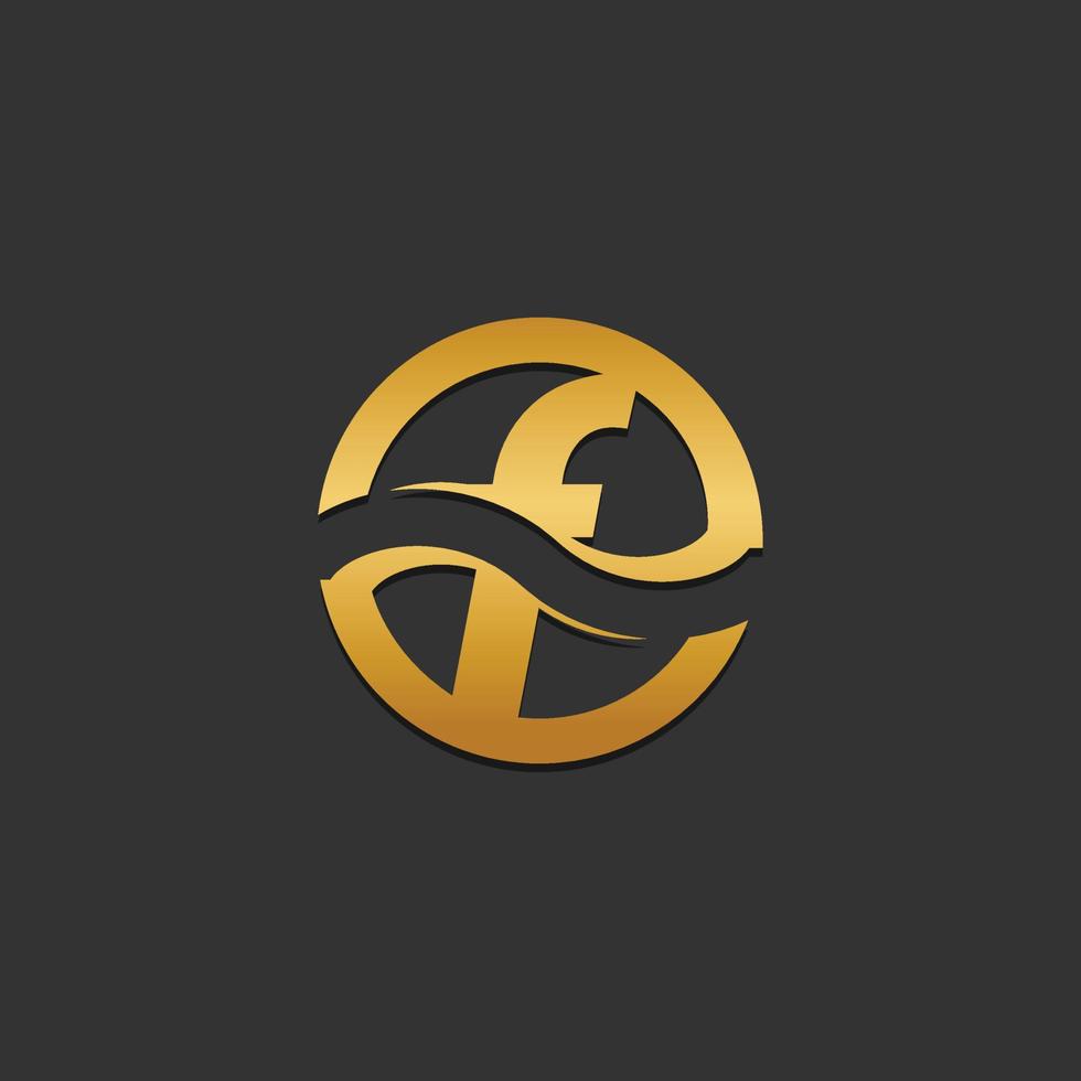 Letter F logo icon design template . Luxury monogram for hotel, restaurant, boutique shop, fashion store.EPS 10 vector