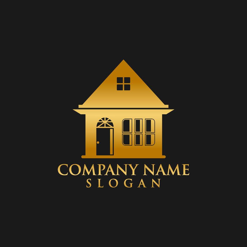 Creative Real Estate Logo Design. House Logo Design. Real Estate Vector Icon.EPS 10