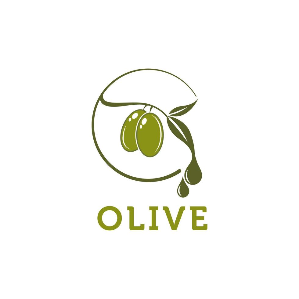 vector de diseño de plantilla de logotipo de aceite de oliva, emblema, concepto de diseño, símbolo creativo, iconovector de diseño de plantilla de logotipo de aceite de oliva, emblema, concepto de diseño, símbolo creativo, icono