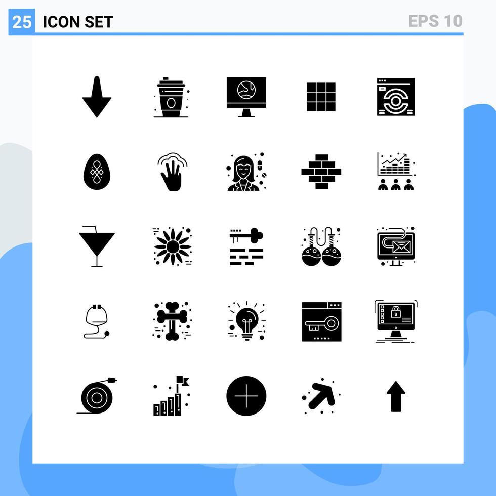 Set of 25 Modern UI Icons Symbols Signs for bird web internet web page instagram Editable Vector Design Elements