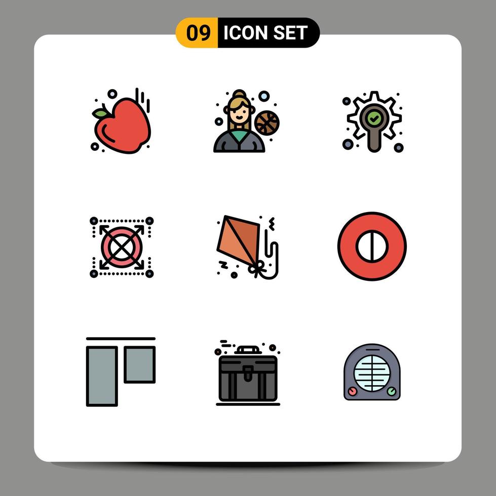 9 Creative Icons Modern Signs and Symbols of ancient fly check flying pack Editable Vector Design Elements