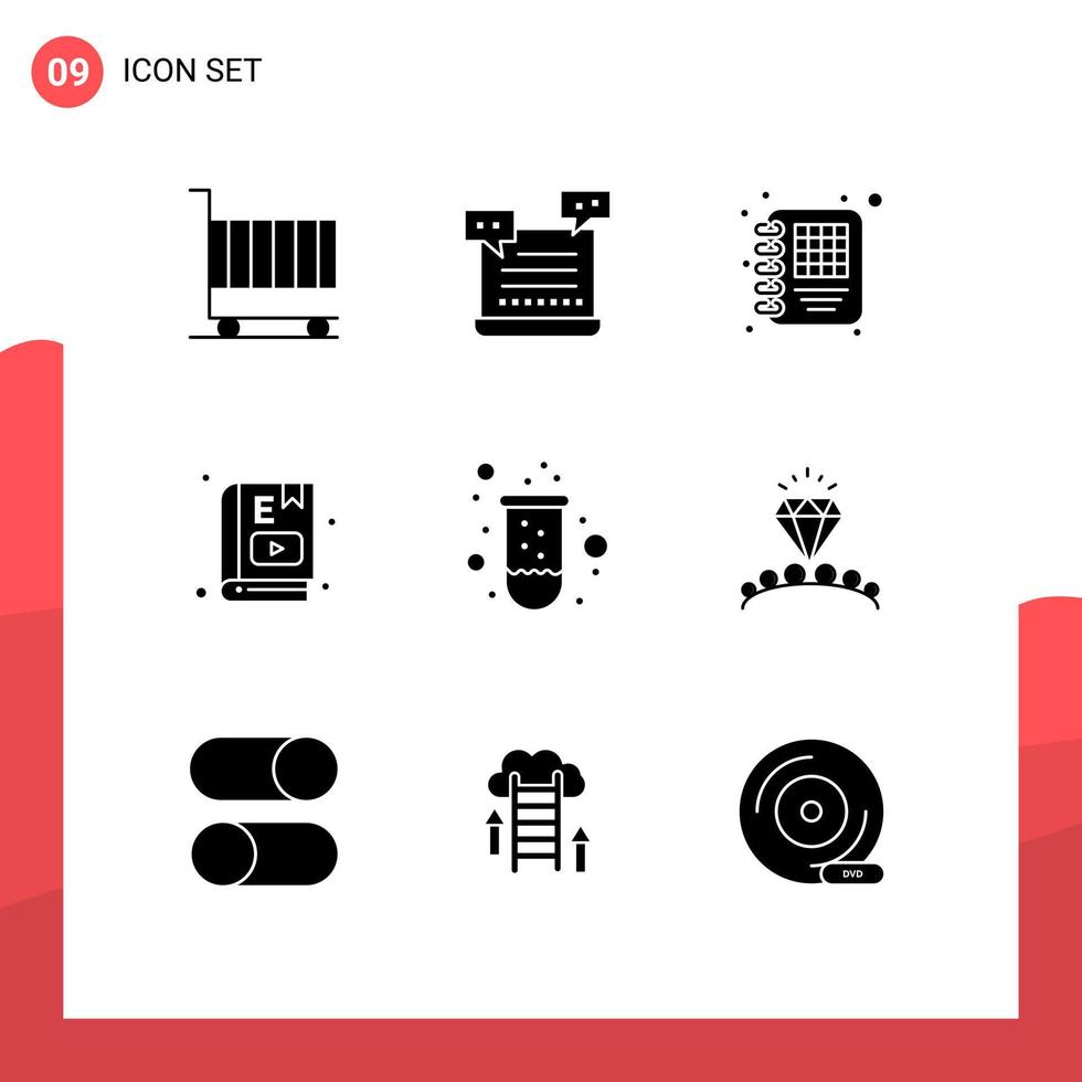 9 Creative Icons Modern Signs and Symbols of study education shopping e learning management Editable Vector Design Elements