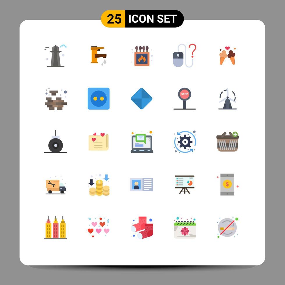 Universal Icon Symbols Group of 25 Modern Flat Colors of info contact faucet computer match Editable Vector Design Elements