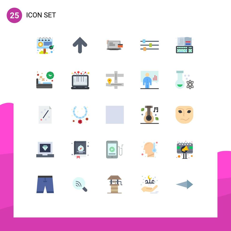 25 Creative Icons Modern Signs and Symbols of education tool payment edit online payment Editable Vector Design Elements
