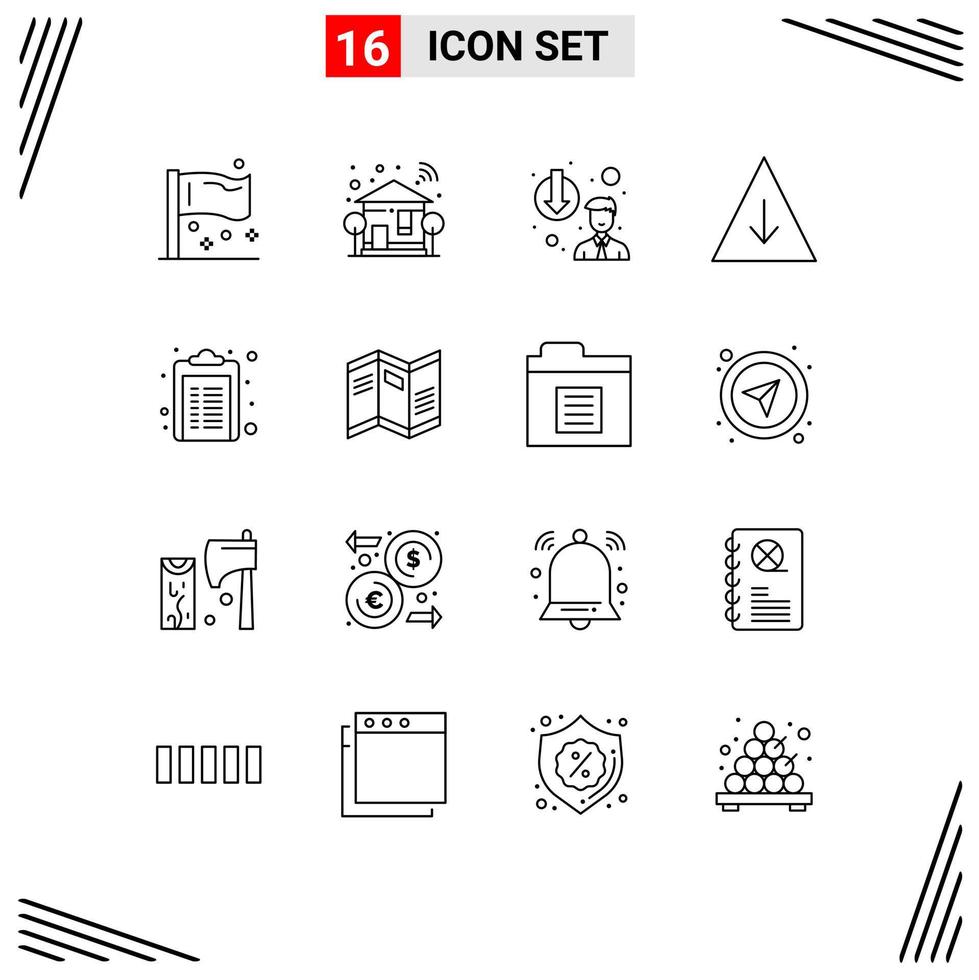 16 Creative Icons Modern Signs and Symbols of healthcare fall wifi career depose Editable Vector Design Elements