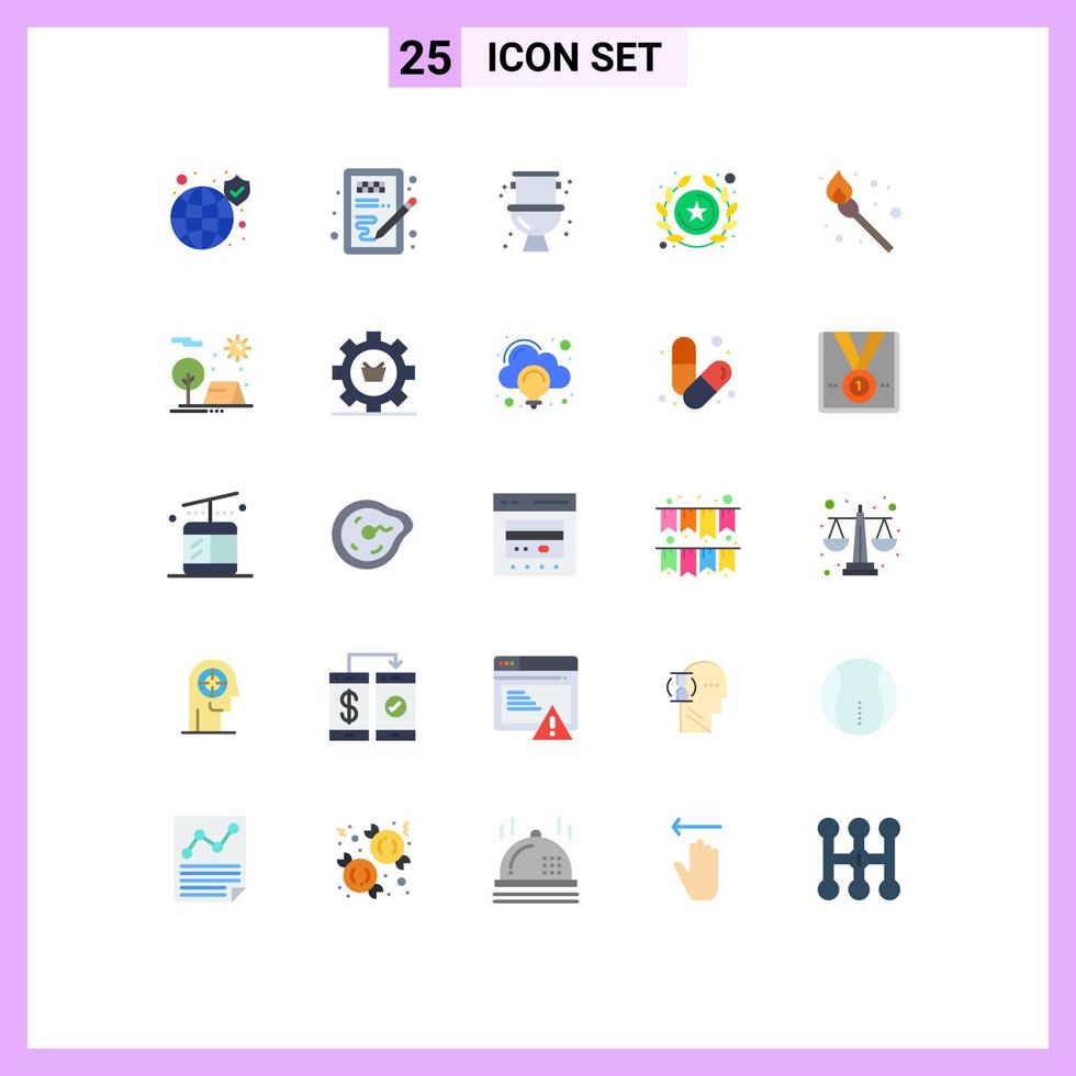 25 Creative Icons Modern Signs and Symbols of star success idea reward plumbing Editable Vector Design Elements