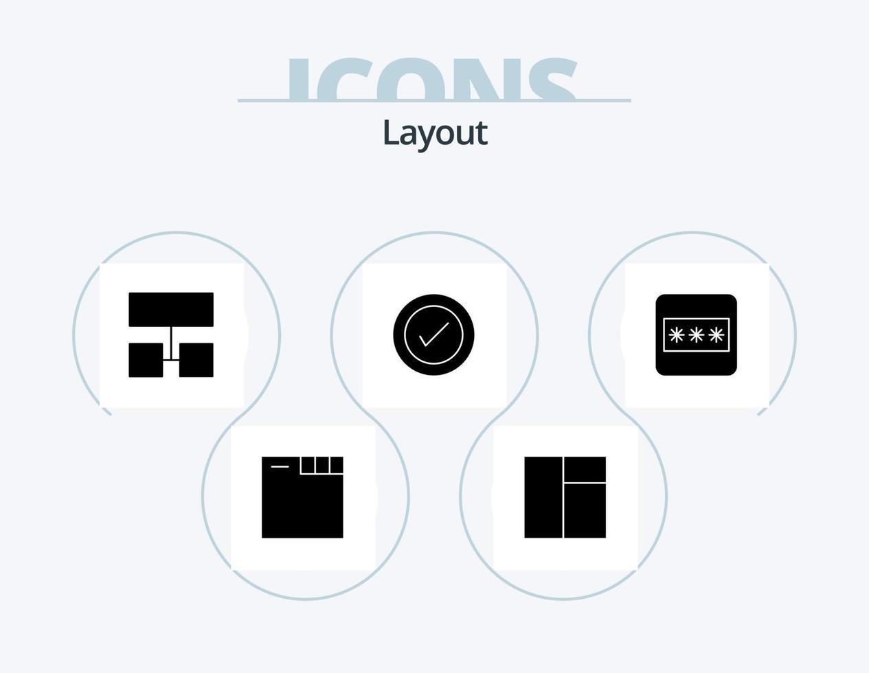 Layout Glyph Icon Pack 5 Icon Design. . . layout. password. field vector