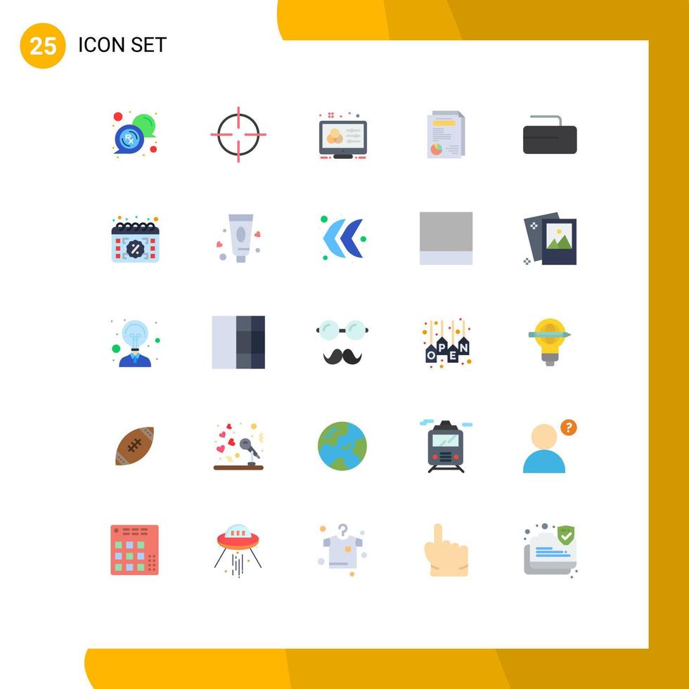 paquete de iconos vectoriales de stock de 25 signos y símbolos de línea para el informe de curling diseñador de diseño creativo elementos de diseño vectorial editables vector