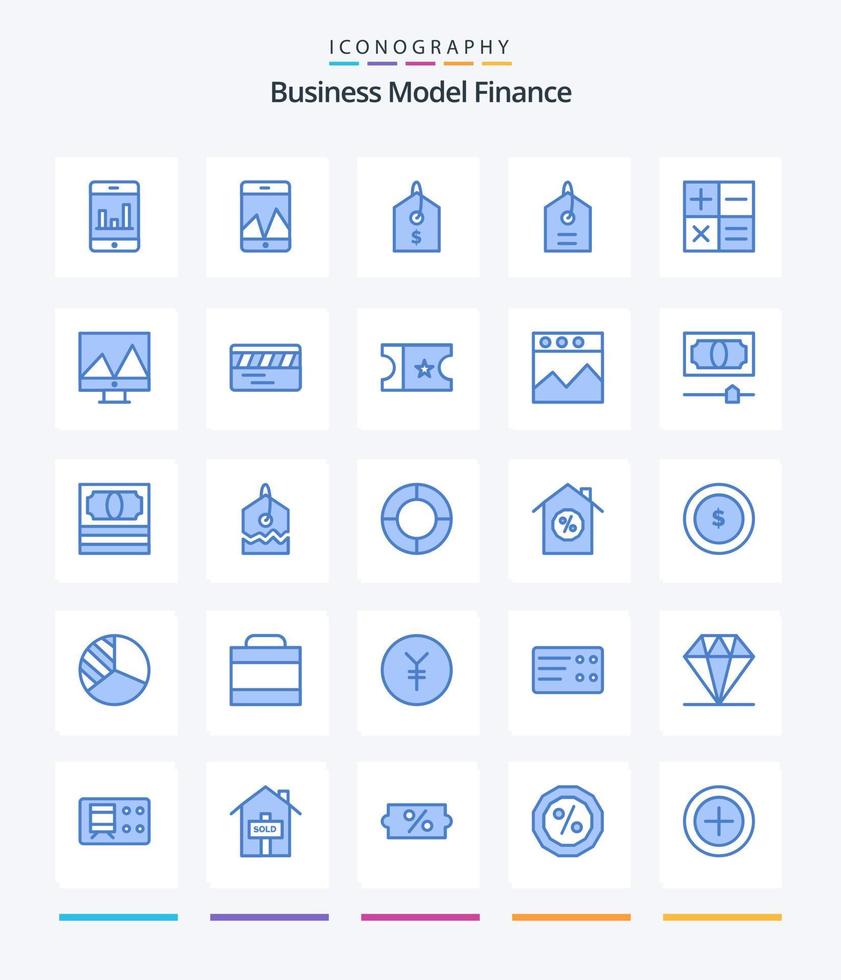 Creative Finance 25 Blue icon pack  Such As analytics. movie. mini. underground. ticket vector