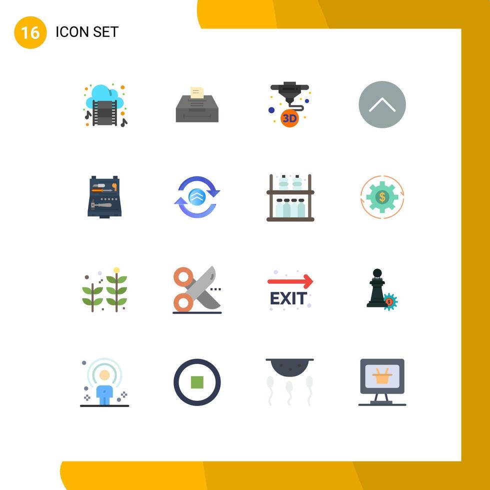 paquete de iconos de vector de stock de 16 signos y símbolos de línea para construir un reproductor de medios de impresión multimedia hasta un paquete editable de elementos creativos de diseño de vectores