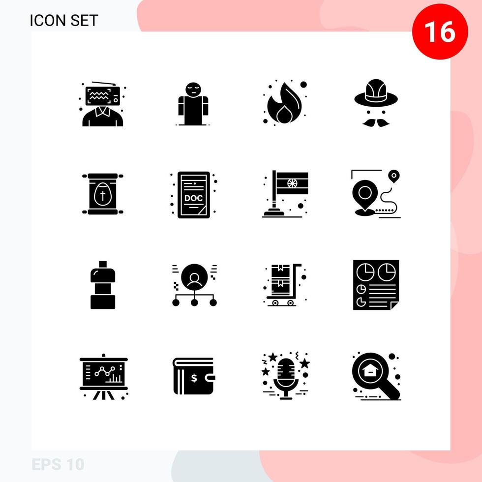 Editable Vector Line Pack of 16 Simple Solid Glyphs of school canada business hat seo Editable Vector Design Elements