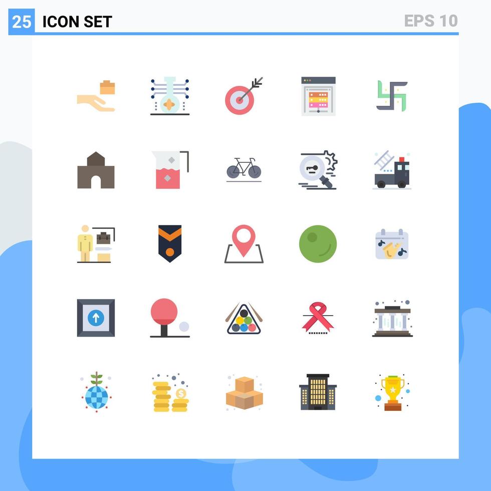 paquete de iconos de vector de stock de 25 signos y símbolos de línea para almacenamiento de datos indio servidor de datos de flecha servidor de computadora elementos de diseño de vector editables