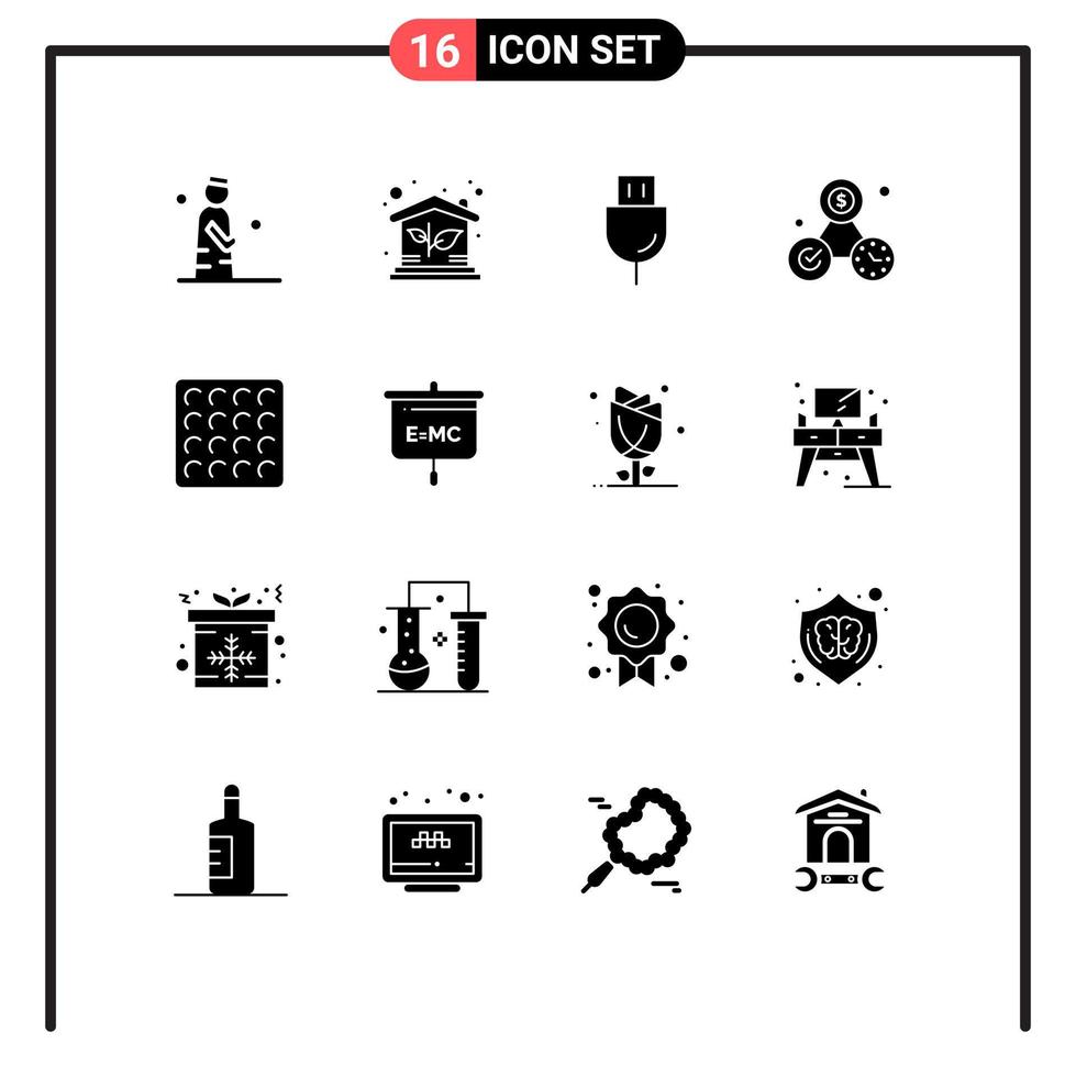 paquete de iconos de vector de stock de 16 signos y símbolos de línea para productos de reloj de propiedad de dinero de perfección elementos de diseño de vector editables