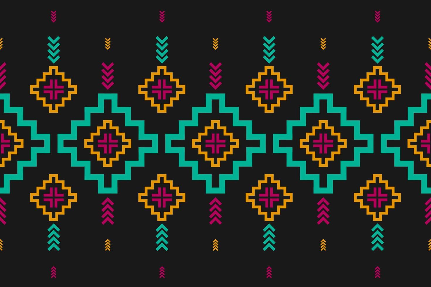 Carpet tribal pattern art. Geometric ethnic seamless pattern traditional. American, Mexican style. vector