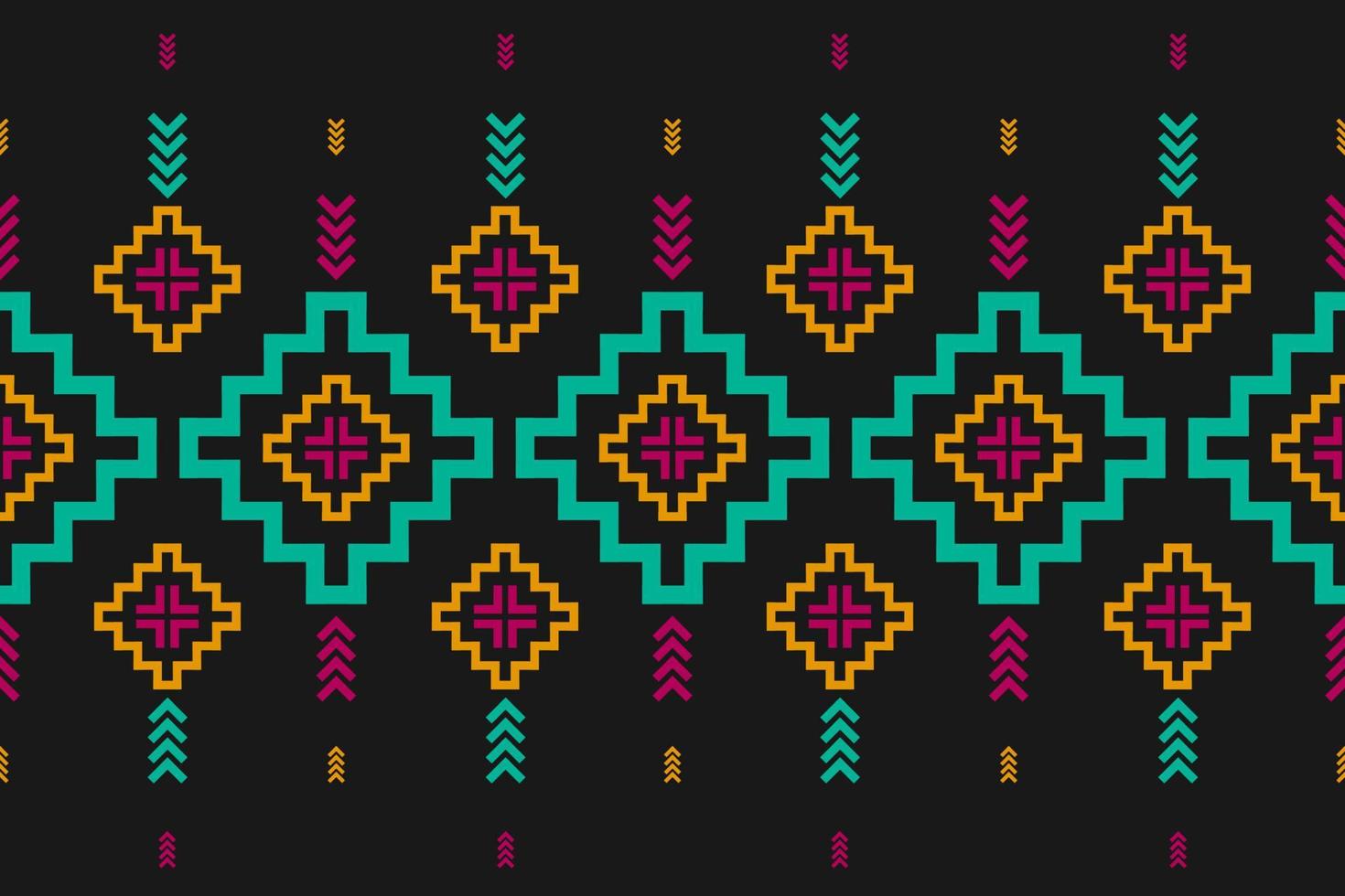 Carpet tribal pattern art. Geometric ethnic seamless pattern traditional. American, Mexican style. vector