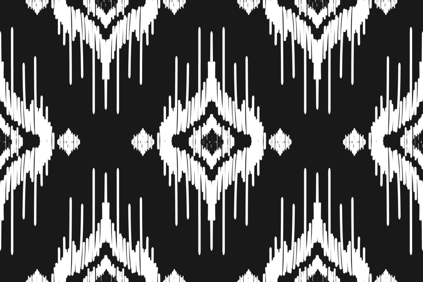 Fabric ikat pattern art. Geometric ethnic seamless pattern traditional. American, Mexican style. vector