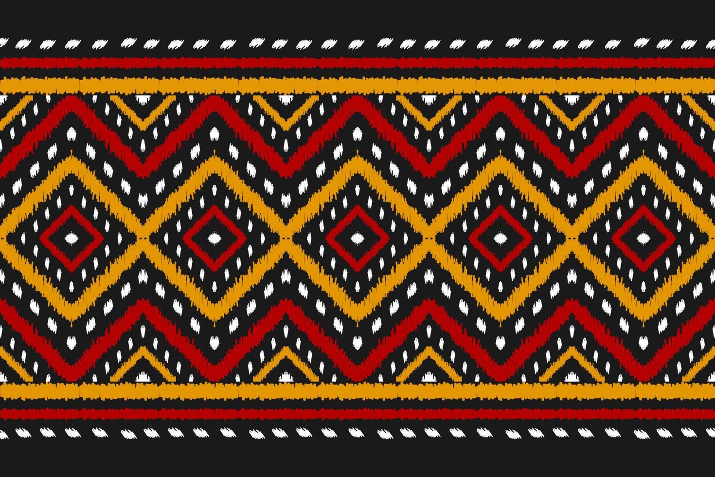 Carpet ethnic tribal pattern art. Ethnic ikat seamless pattern. American, Mexican style. vector