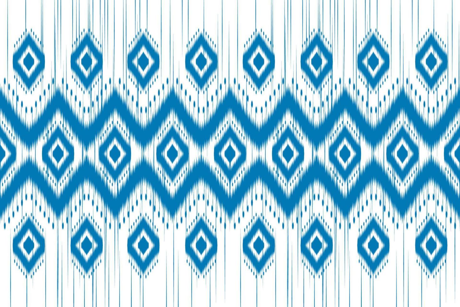 alfombra étnica patrón ikat art. patrón geométrico étnico ikat sin costuras en tribal. estilo mexicano vector