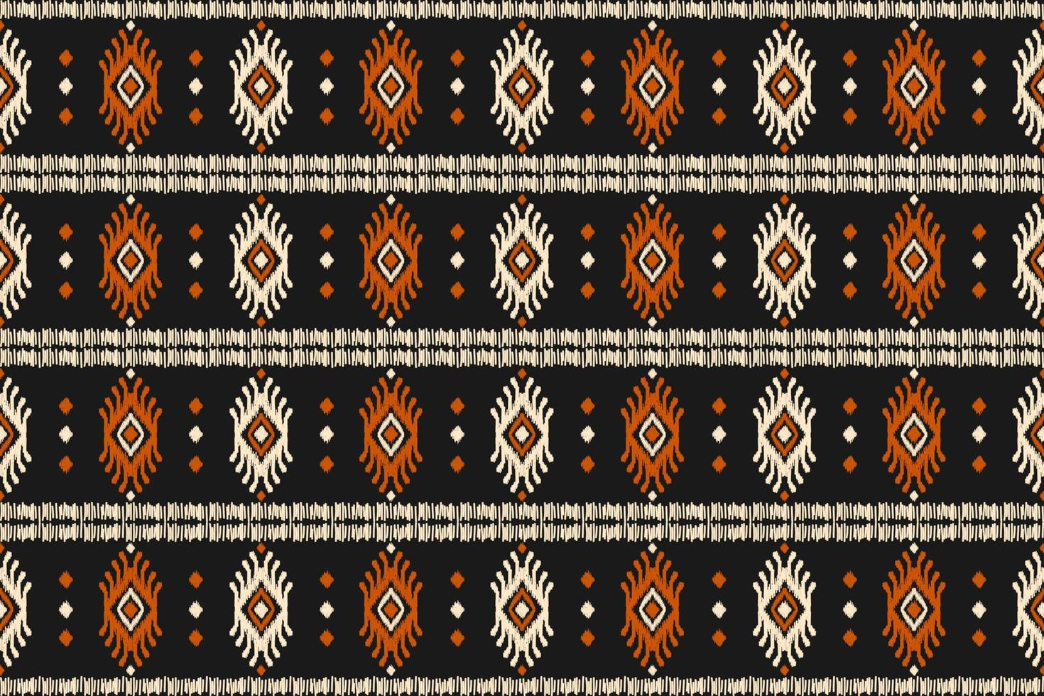 patrón étnico ikat sin costuras en tribal. estilo americano, mexicano. estampado de adornos geométricos aztecas. vector