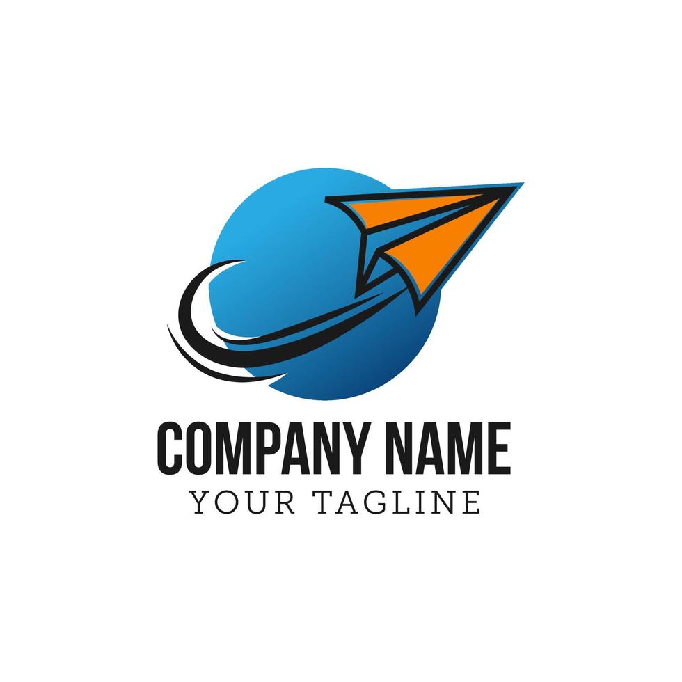 paper airplane logos, cursors, messages, arrows. negative space vector with 2 different points of view