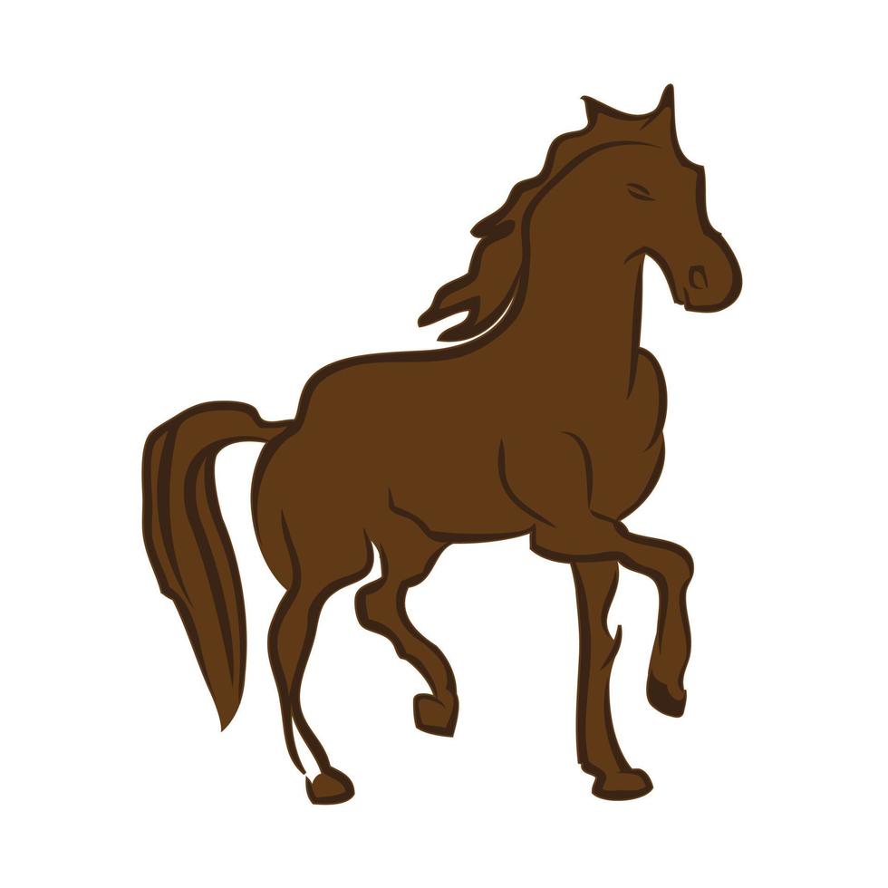 horse standing on three paws Icon, horse standing on three paws Icon Eps10 vector