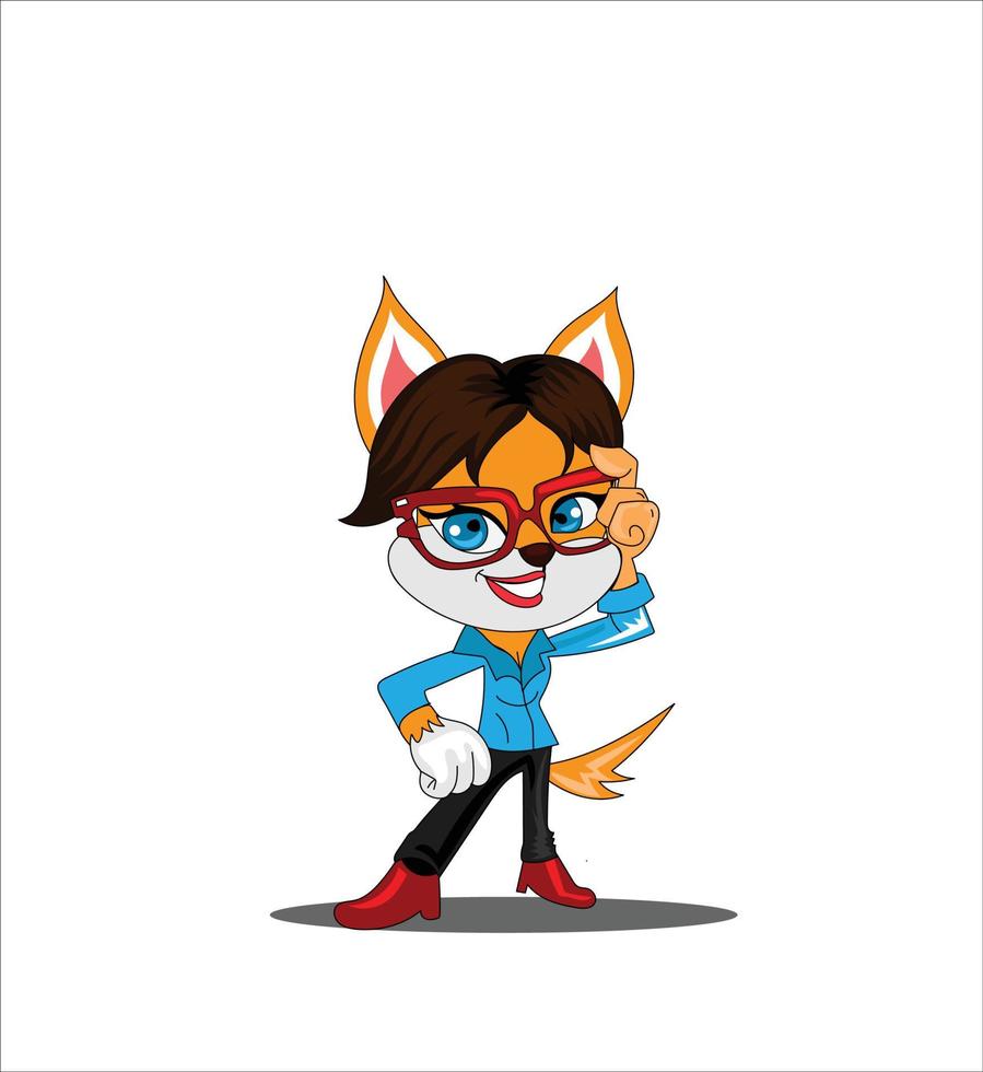 Cat student kitten vector illustration