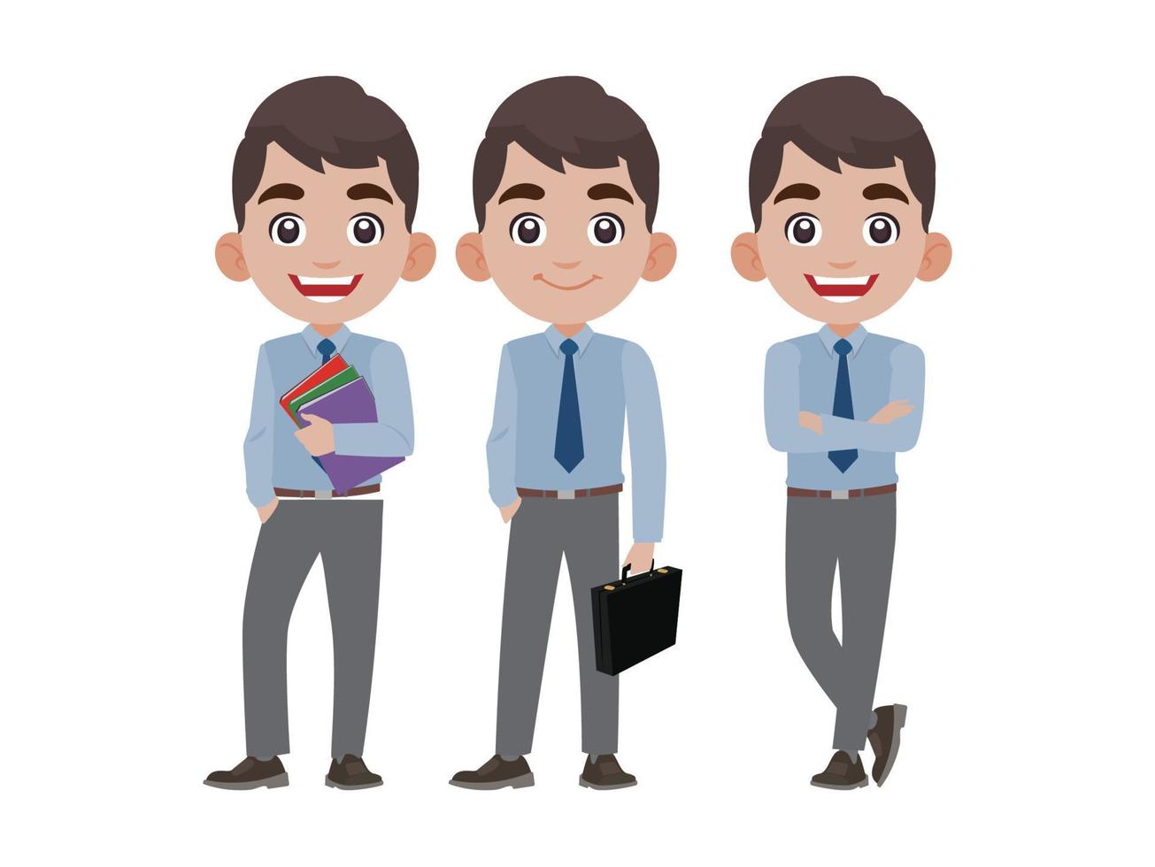 Person in different positions set vector