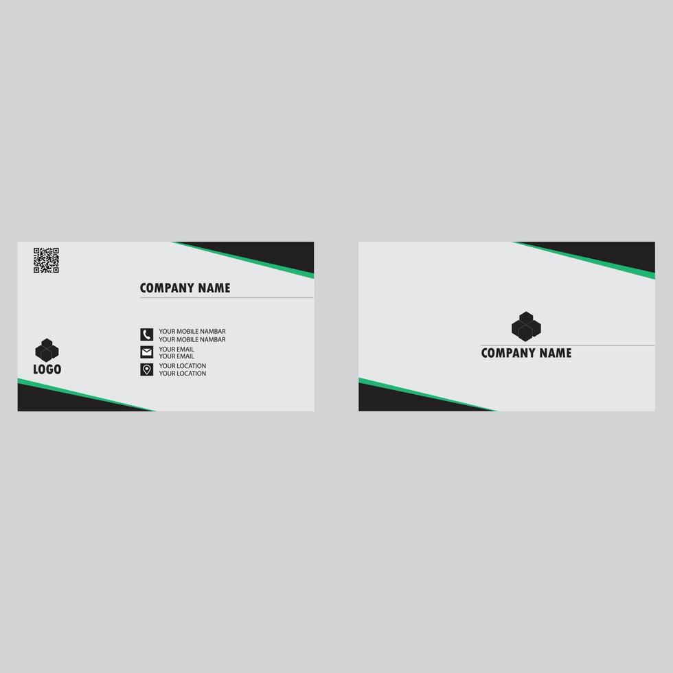 A sample business card template design vector