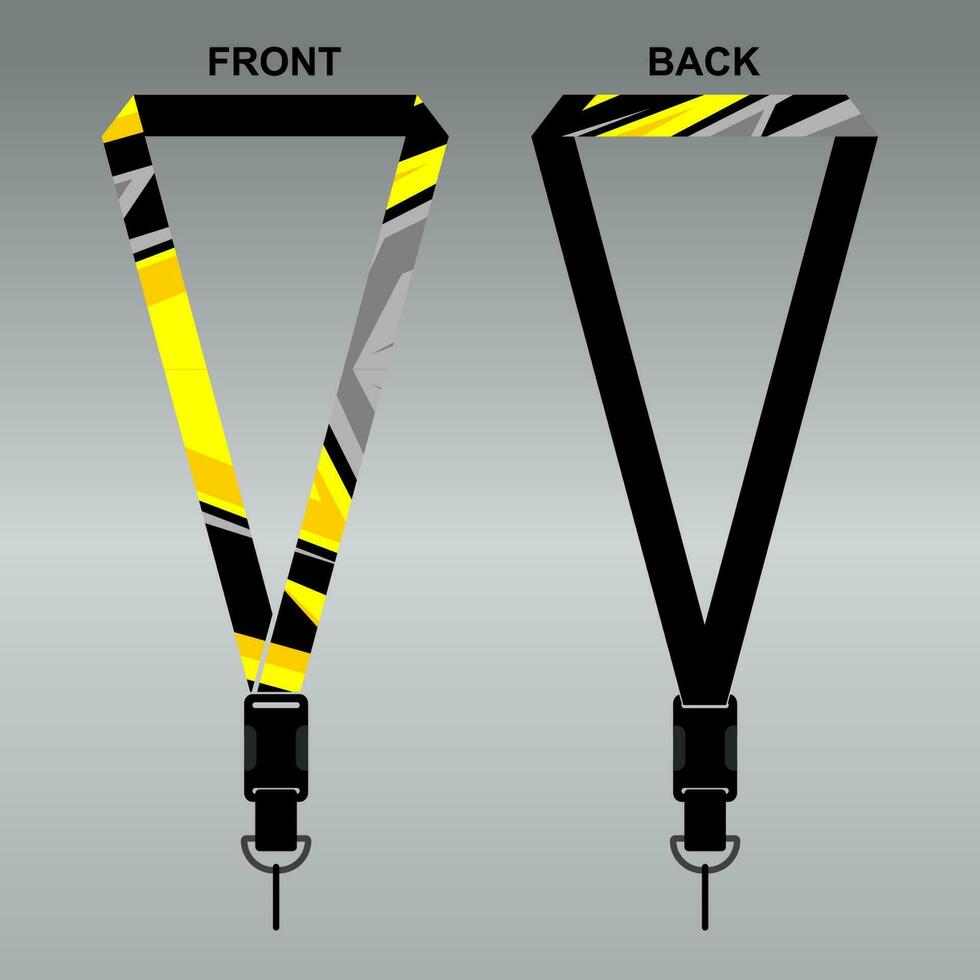 Lanyard Template Design For Company Purposes And More vector