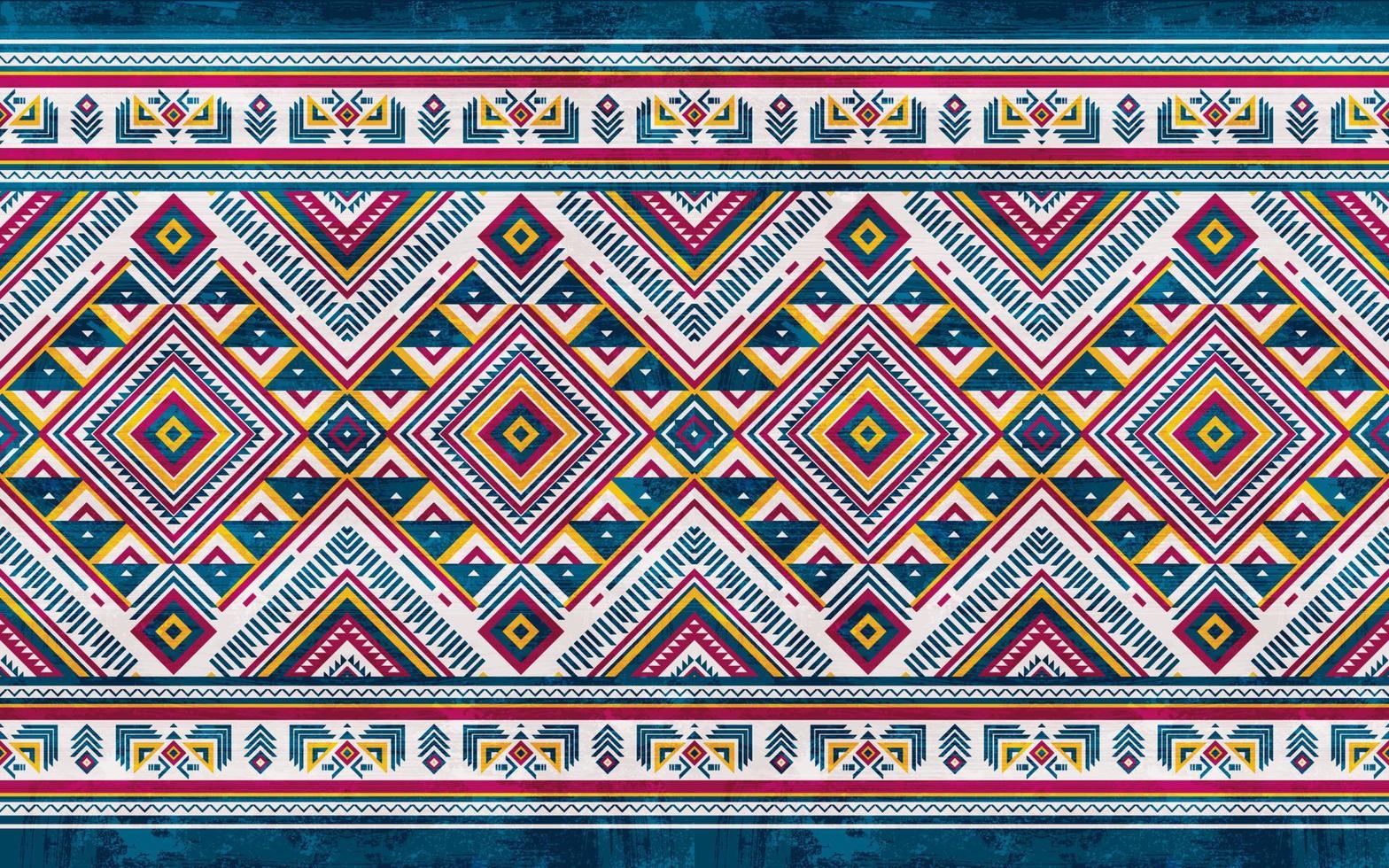 Native american pattern indian ornament pattern geometric ethnic textile texture tribal aztec pattern navajo mexican fabric seamless Vector decoration