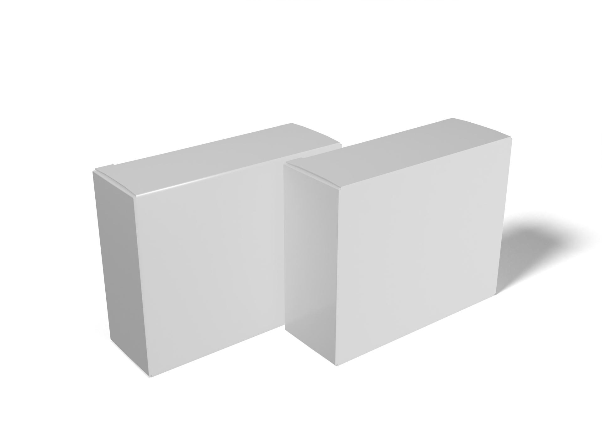 Square or rectangle box packaging mockup 19464640 PNG