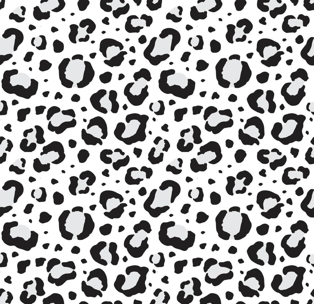 Vector seamless pattern of leopard fur print