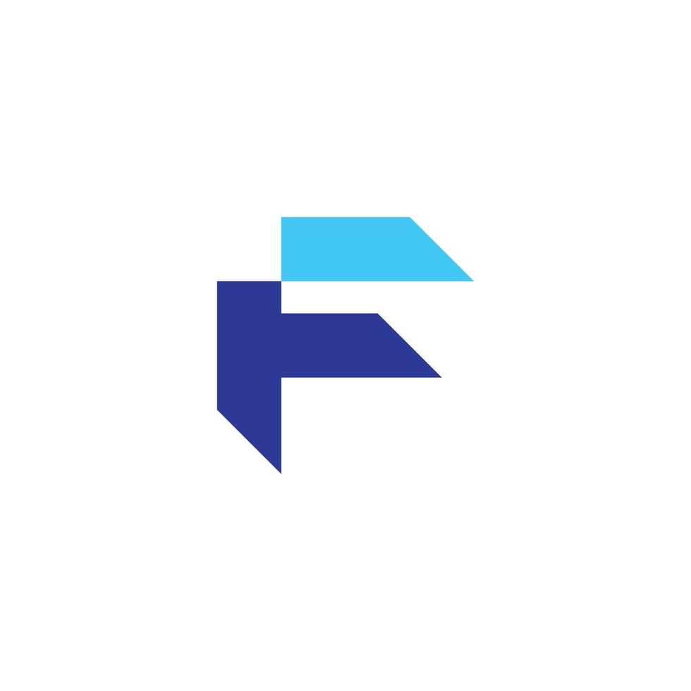 elementos de plantilla de vector de logotipo de letra f