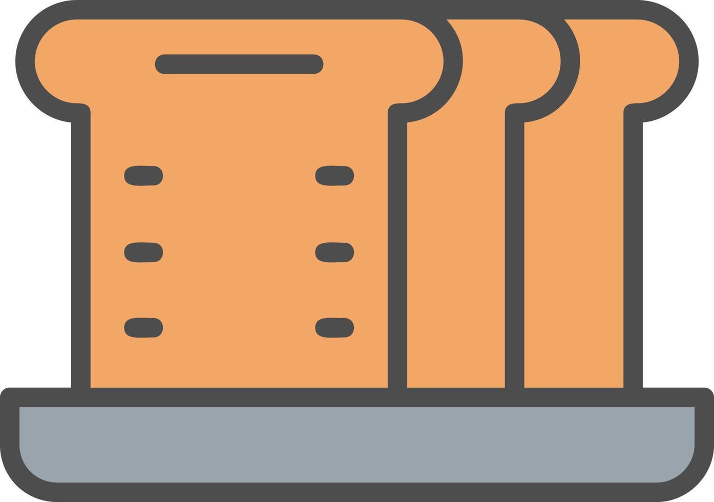 Flat Bread Vector Icon