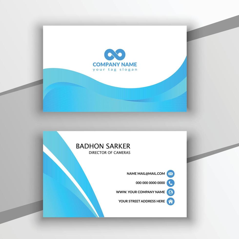 Gradient golden luxury horizontal business card design template vector