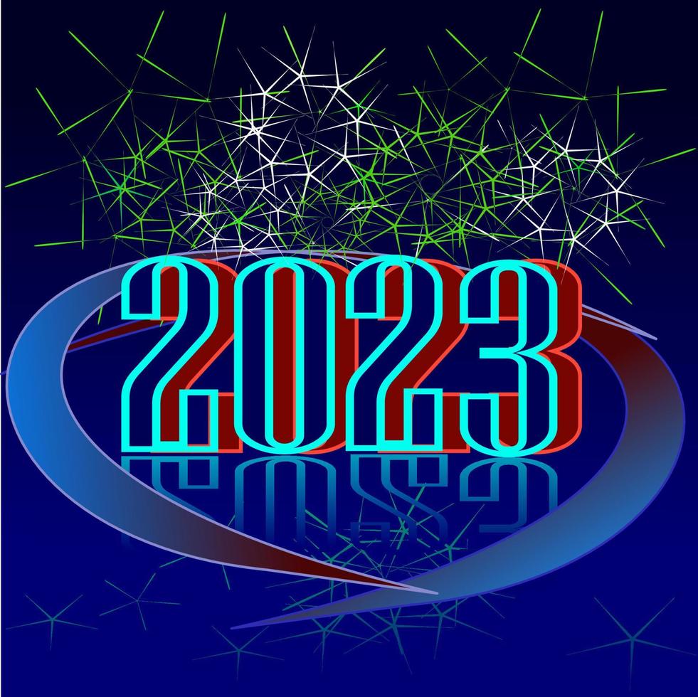 happy new years 2023,greeting card text effect vector